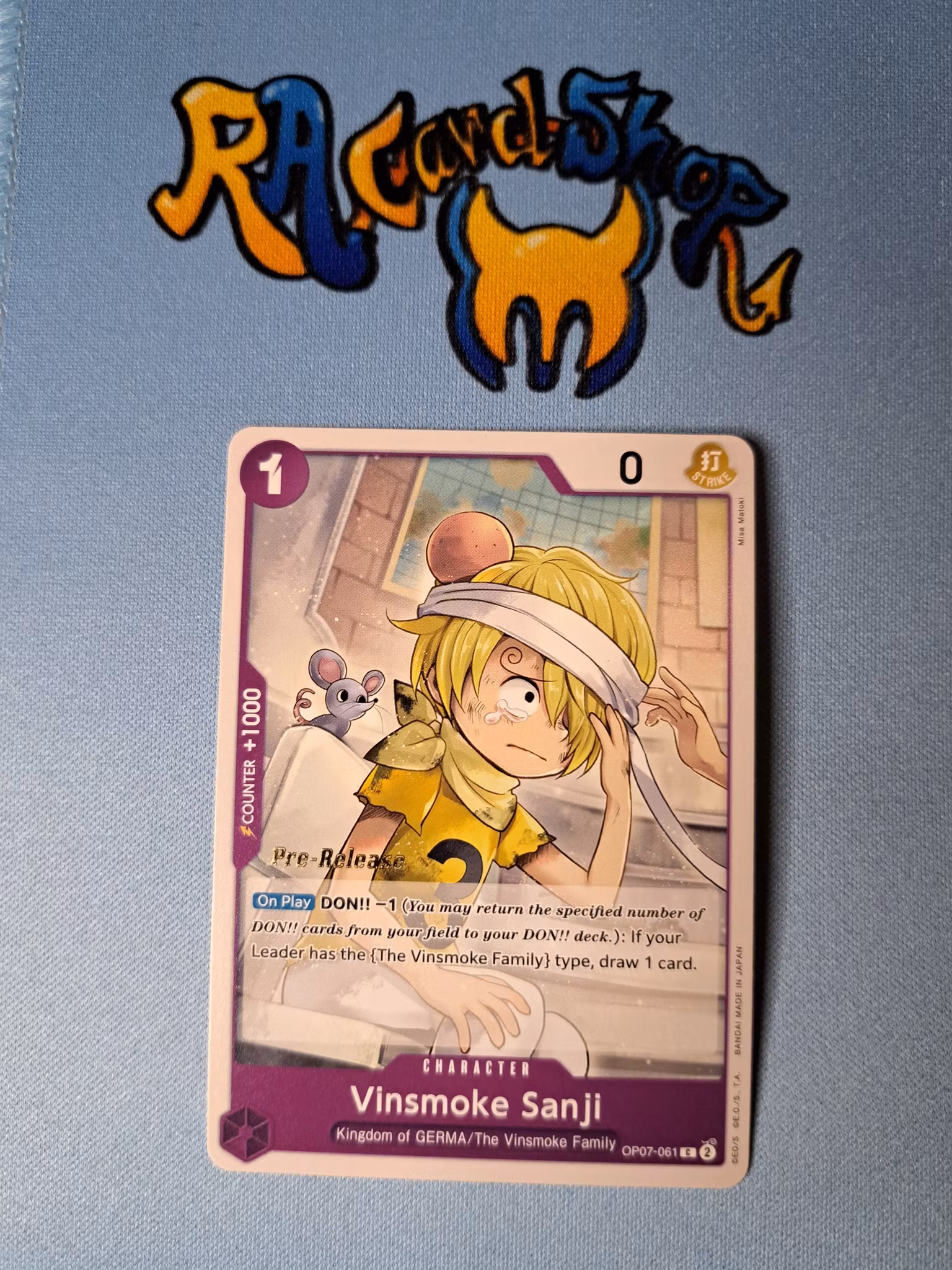 Vinsmoke Sanji Pre Release Common OP07-061 500 Years In To the Future OP07 One Piece Card Game