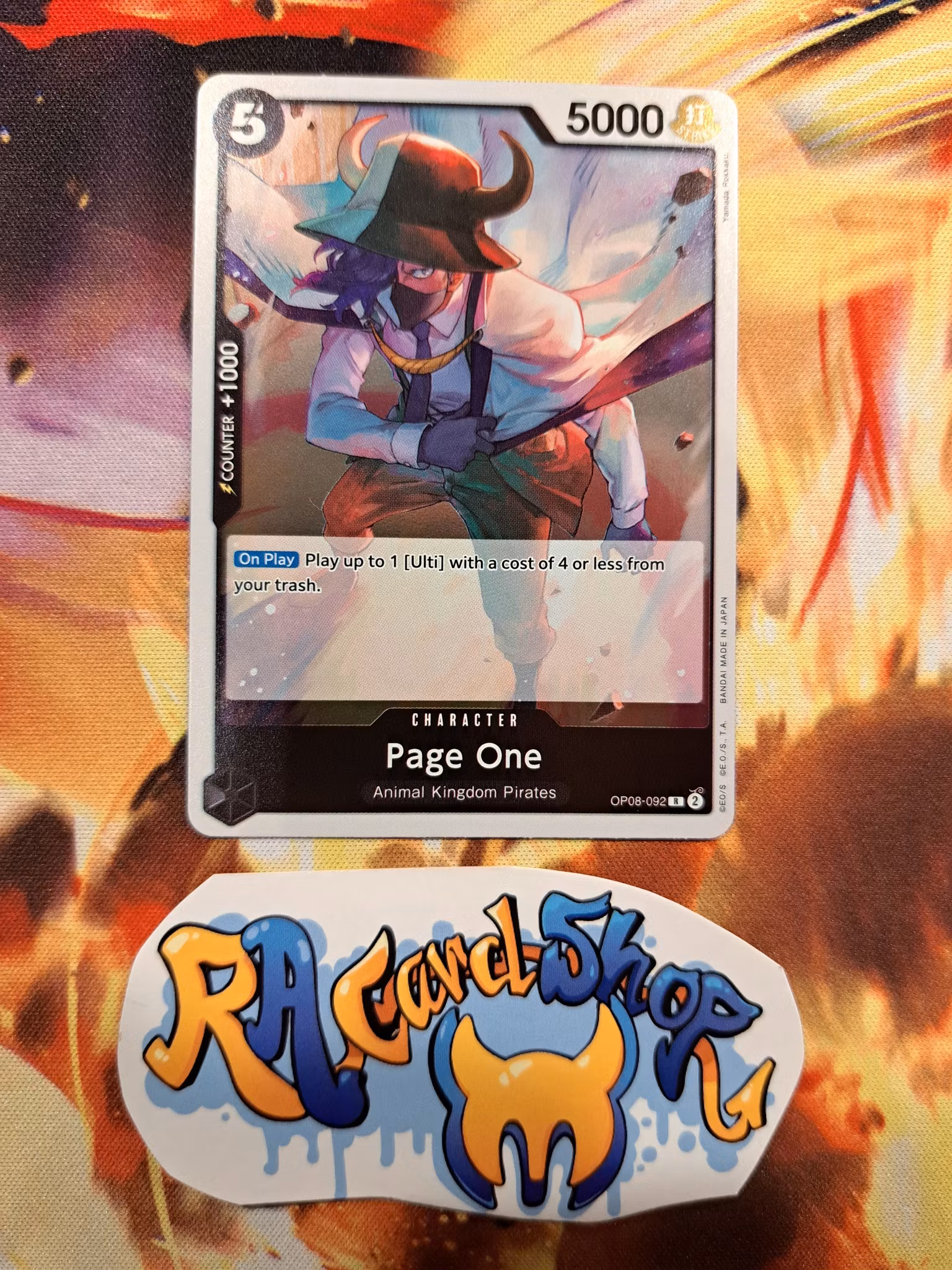 Page One Rare OP08-092 Two Legends OP08 One Piece Card Game