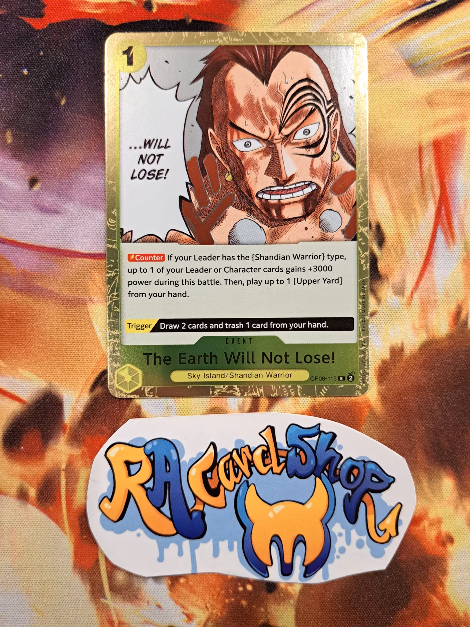 The Earth Will Not Lose! Rare OP08-115 Two Legends OP08 One Piece Card Game