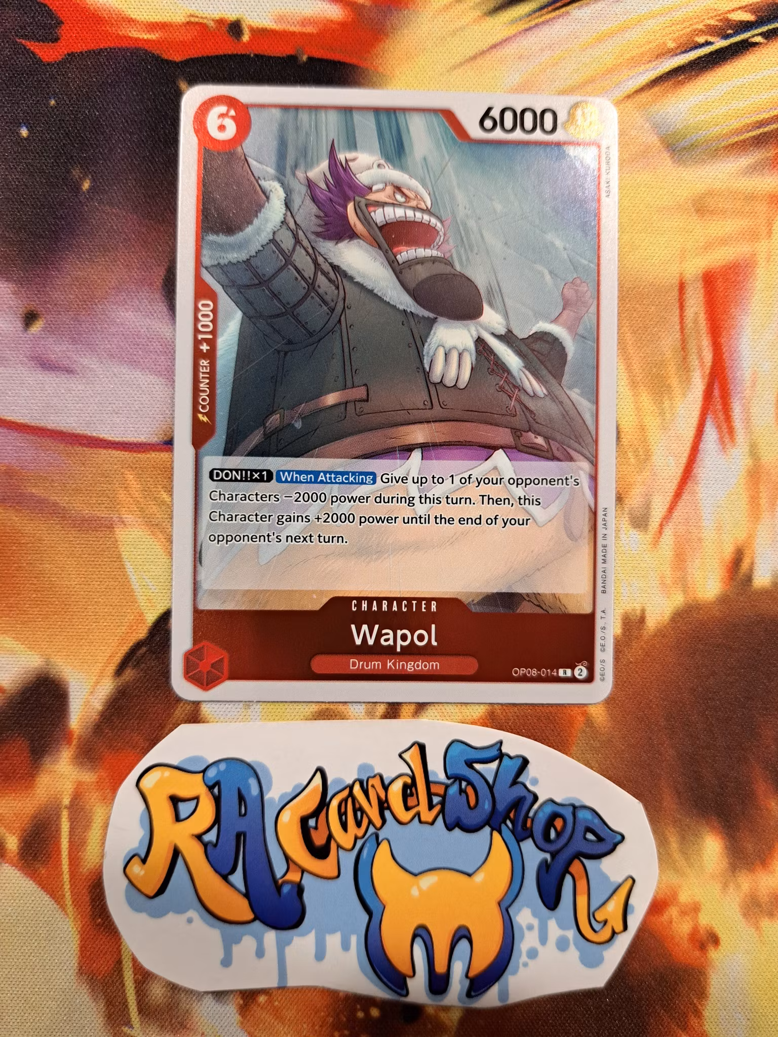 Wapol Rare OP08-014 Two Legends OP08 One Piece Card Game