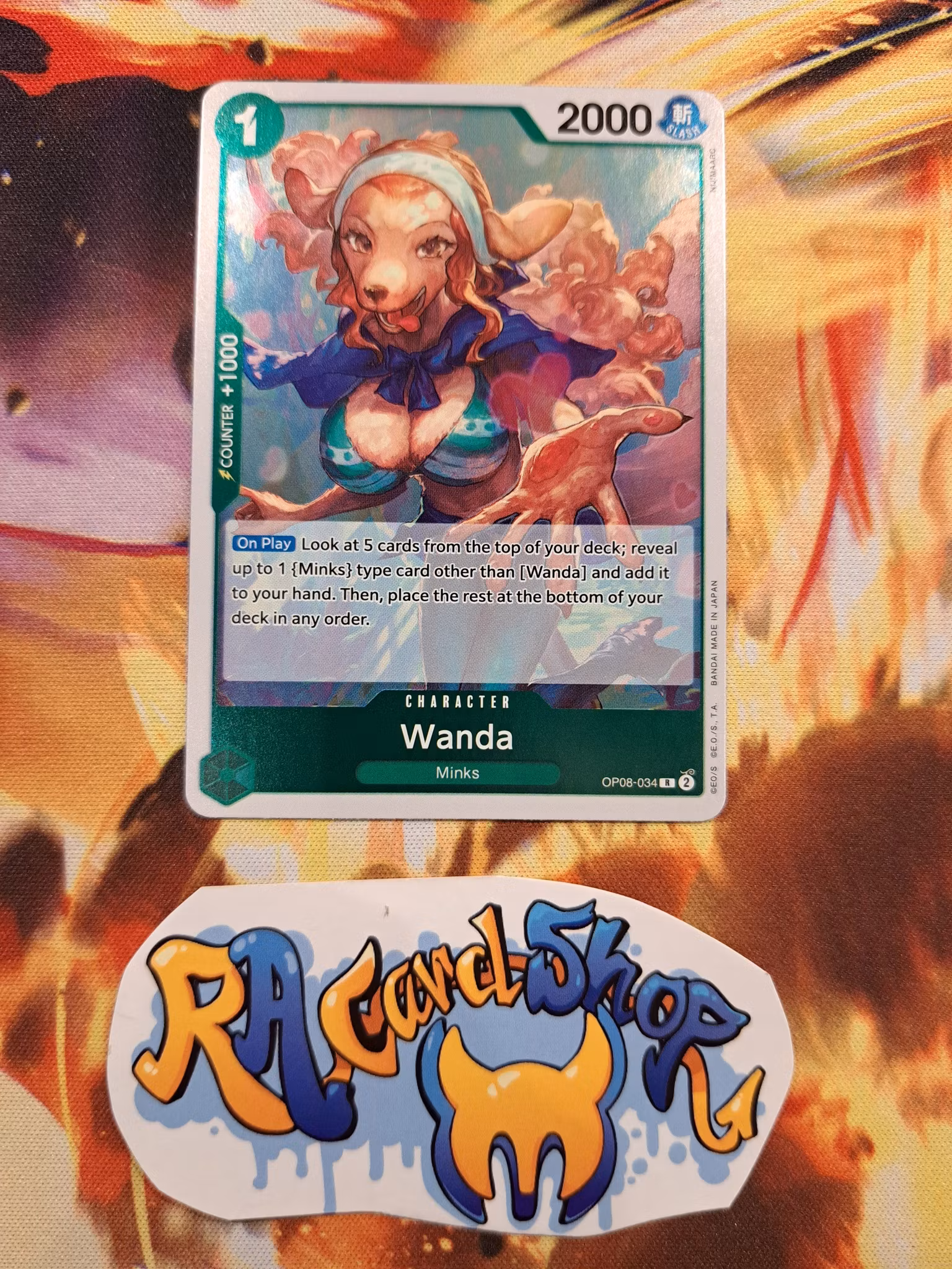 Wanda Rare OP08-034 Two Legends OP08 One Piece Card Game