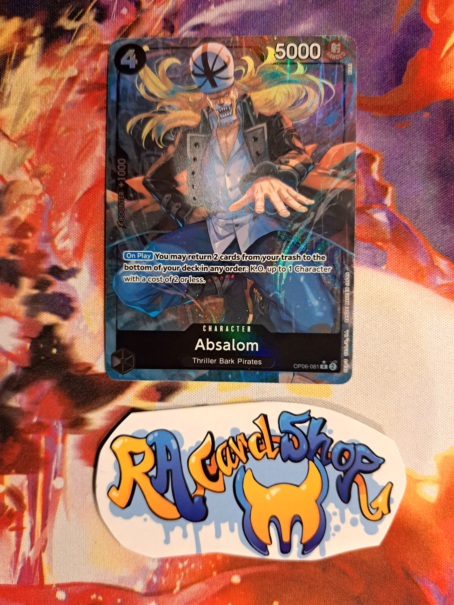 Absalom Rare Alternative Art OP06-081 Wings of the Captain OP06 One Piece Card Game