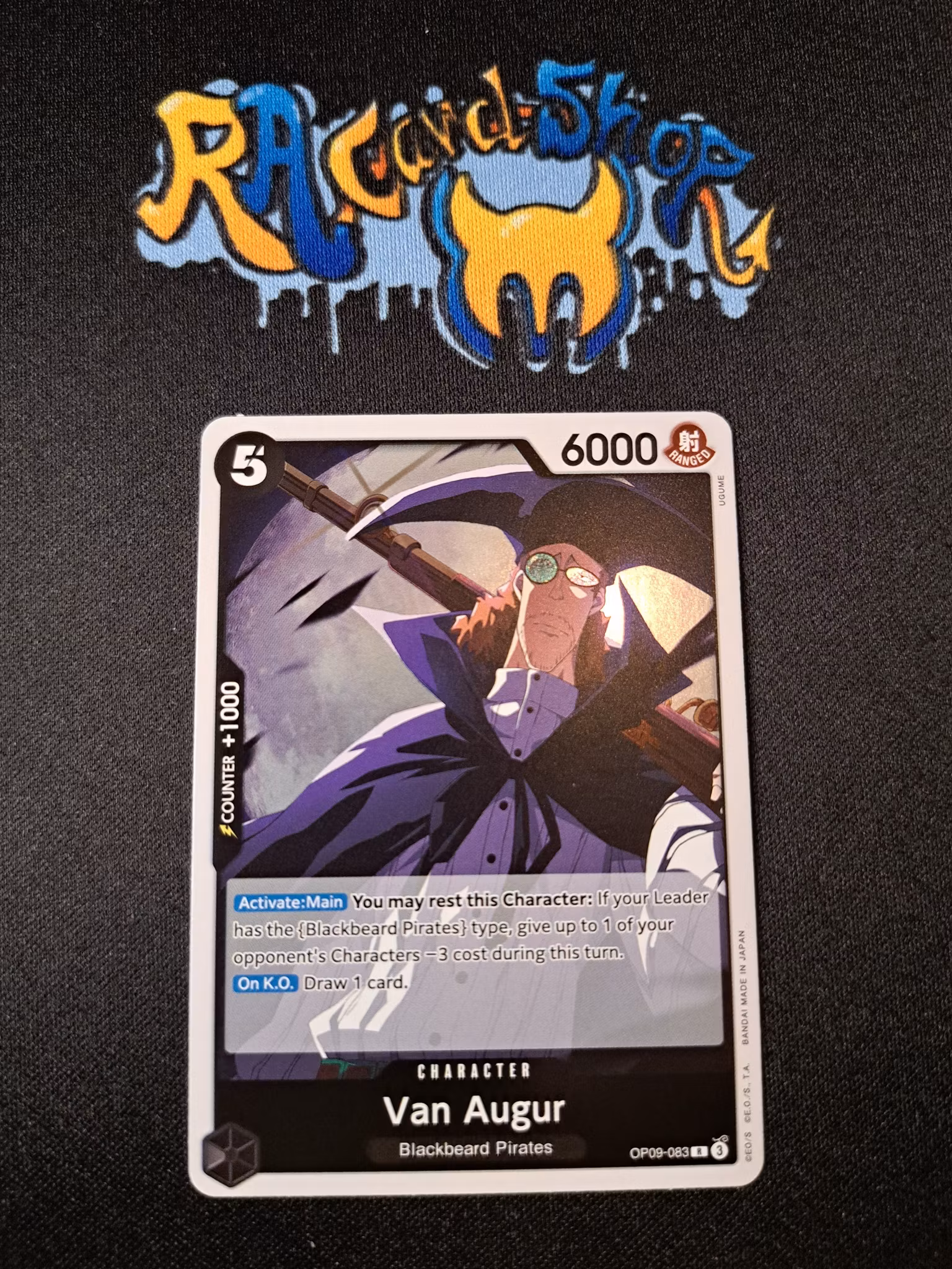 Van Augur Rare OP09-083 Emperors in the New World One Piece Card Game