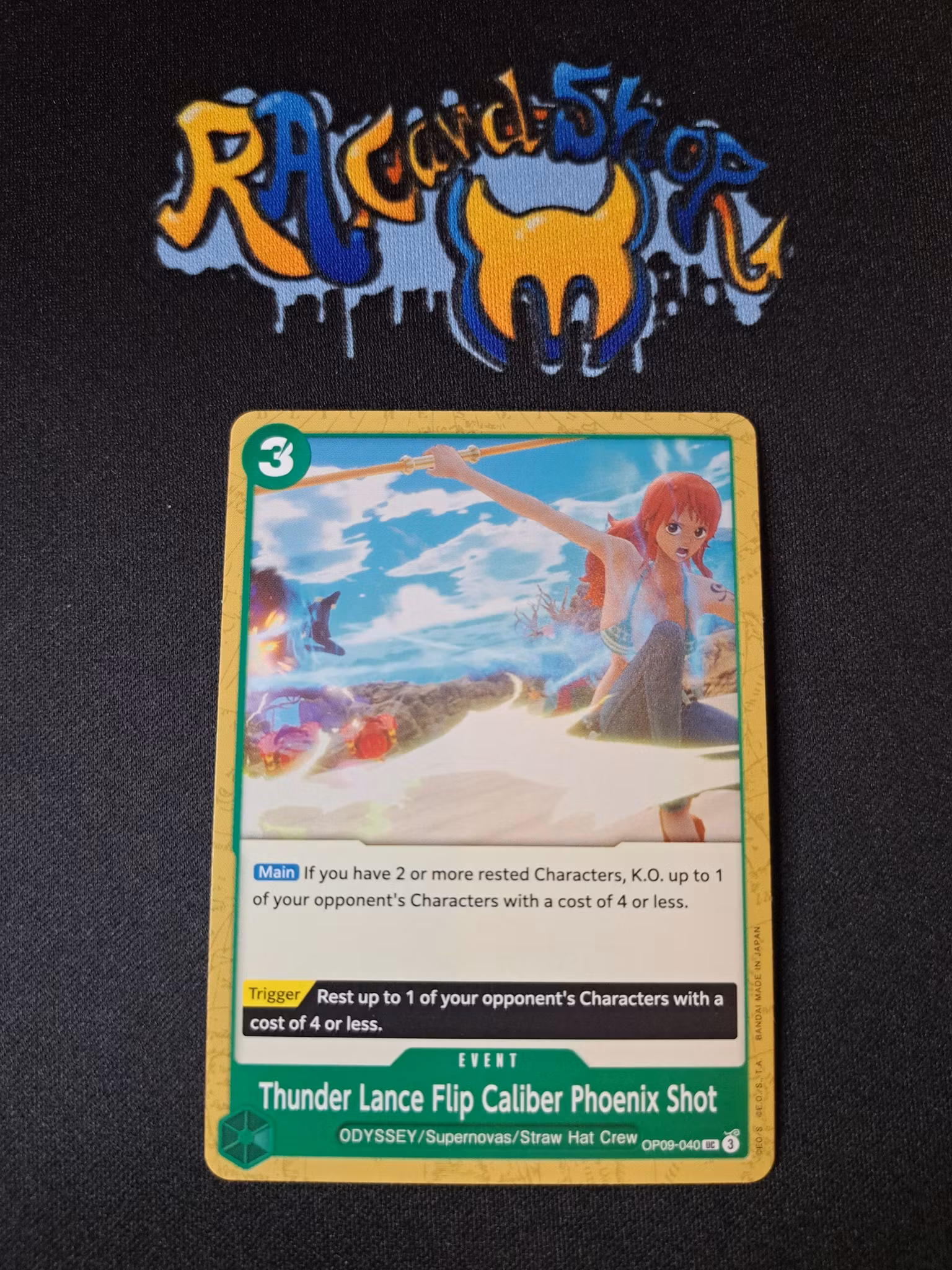 Thunder Lance Flip Caliber Phoenix Shot Uncommon OP09-040 Emperors in the New World One Piece Card Game