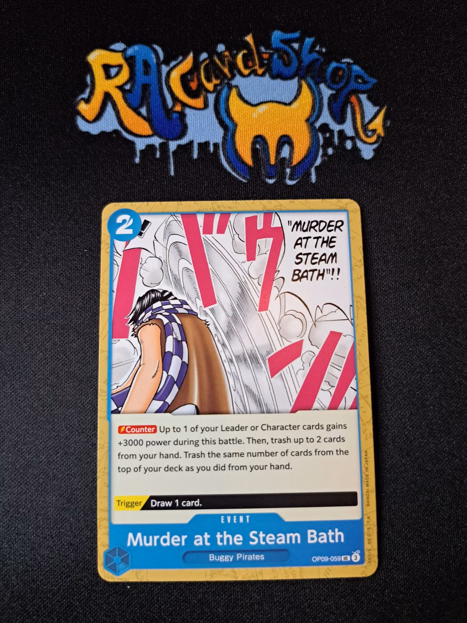 Murder at the Steam Bath Uncommon OP09-059 Emperors in the New World One Piece Card Game