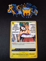 Never Underestimate the Power of Miracles Common OP09-116 Emperors in the New World One Piece Card Game