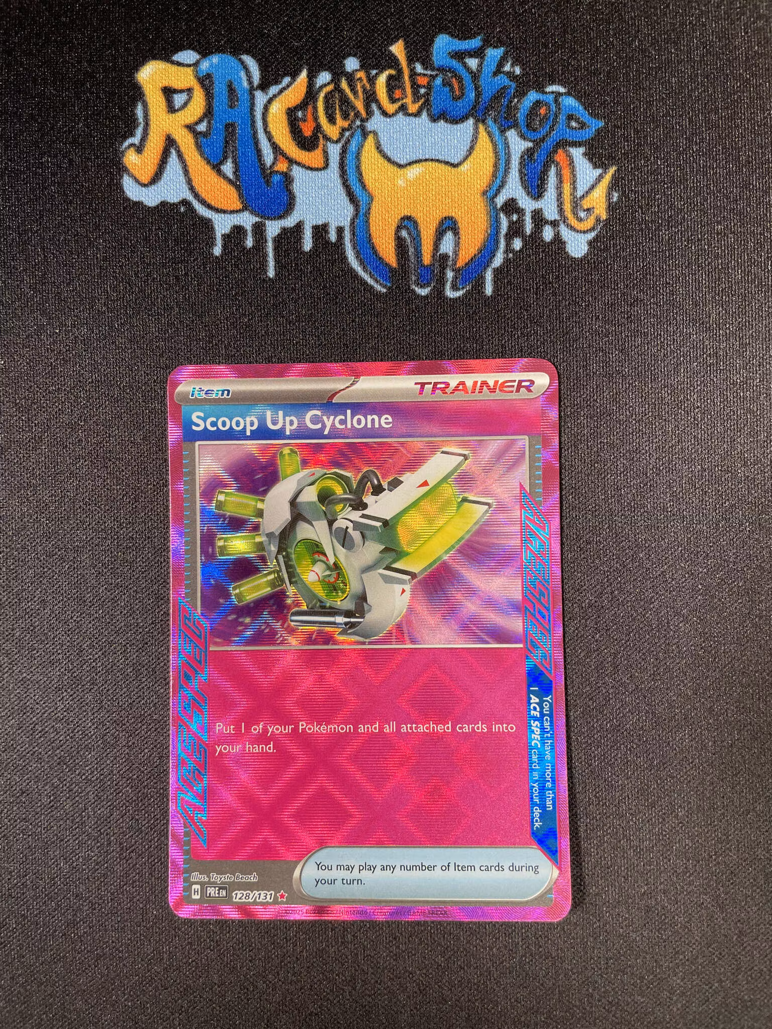 Scoop Up Cyclone ACE Rare 128/133 Prismatic Evolutions Pokemon