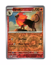 Pyroar Reverse Holo Uncommon 016/133 Prismatic Evolutions Pokemon