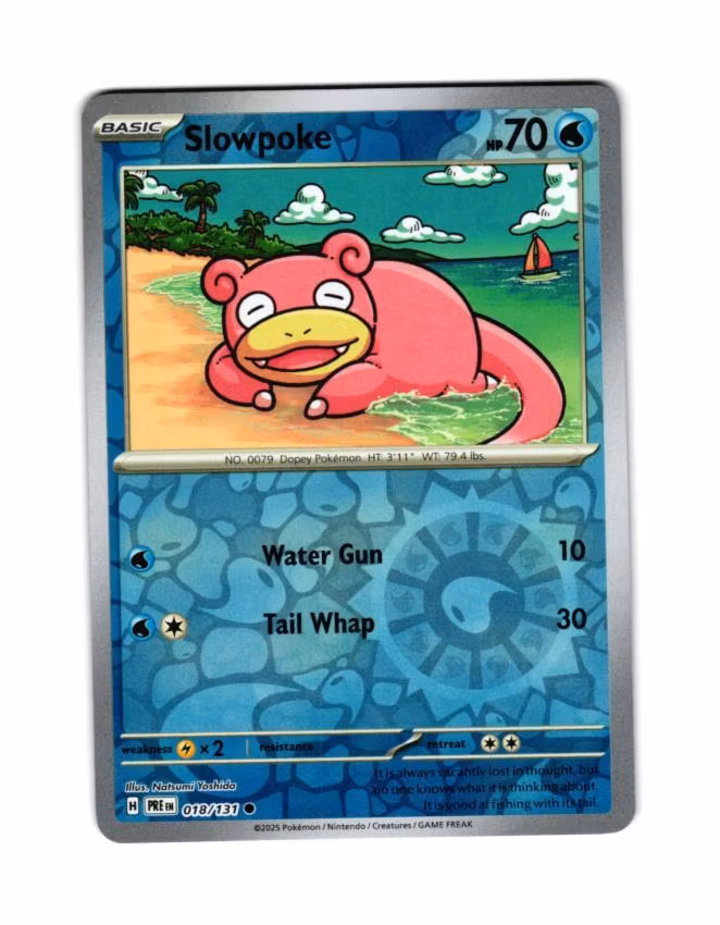 Slowpoke Reverse Holo Common 018/133 Prismatic Evolutions Pokemon