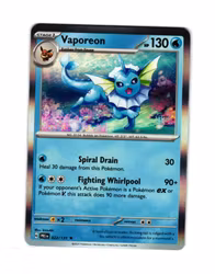 Vaporeon Holo Rare 022/133 Prismatic Evolutions Pokemon