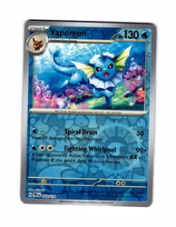 Vaporeon Reverse Holo Rare 022/133 Prismatic Evolutions Pokemon