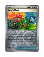 Ogres Mask Reverse Holo Uncommon 118/133 Prismatic Evolutions Pokemon