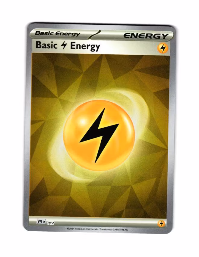 Basic Lightning Reverse Holo 012 Prismatic Evolutions Pokemon