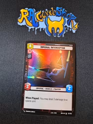 Imperial Interceptor Common Foil 132/252 Spark of the Rebellion (SOR) Star Wars Unlimited