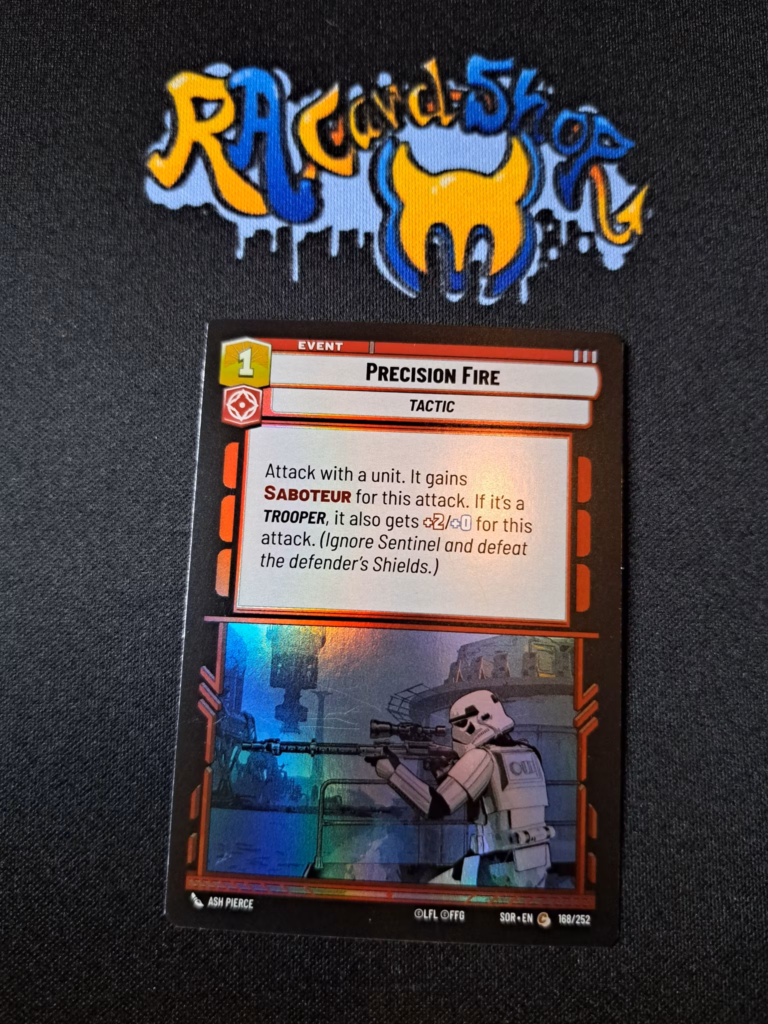 Precision Fire Common Foil 168/252 Spark of the Rebellion (SOR) Star Wars Unlimited