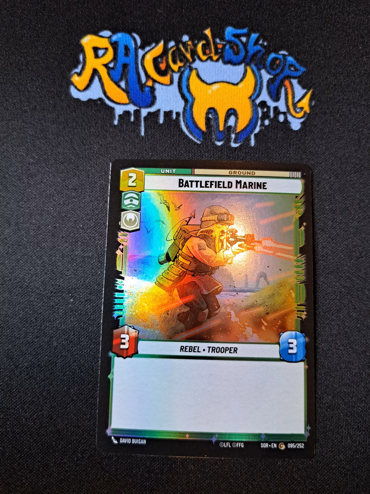 Battlefield Marine Common Foil 095/252 Spark of the Rebellion (SOR) Star Wars Unlimited