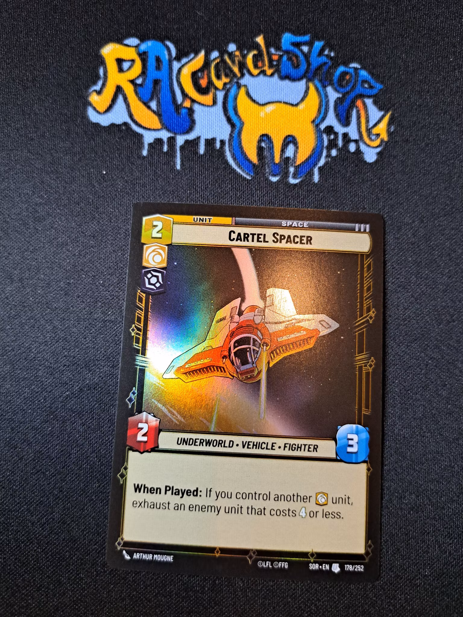 Cartel Spacer Uncommon Foil 178/252 Spark of the Rebellion (SOR) Star Wars Unlimited