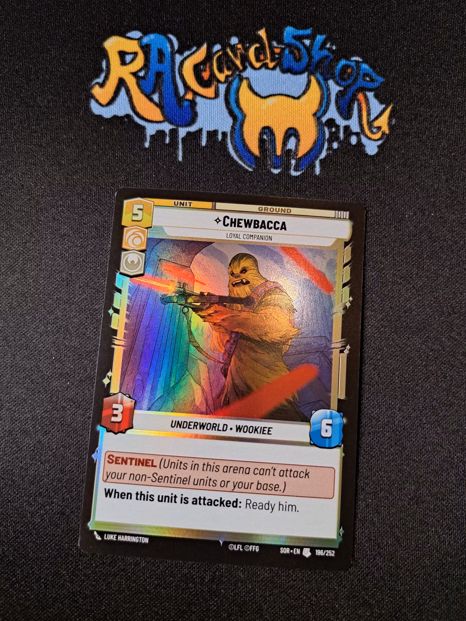 Chewbacca Uncommon Foil 196/252 Spark of the Rebellion (SOR) Star Wars Unlimited