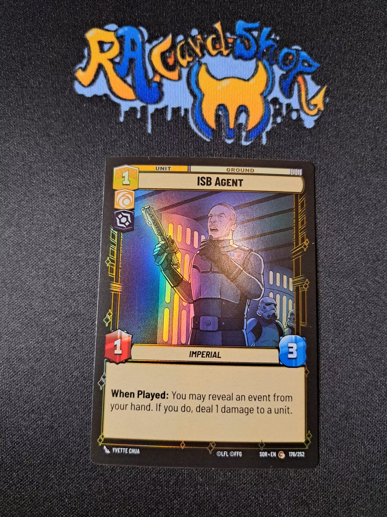 ISB Agent Common Foil 176/252 Spark of the Rebellion (SOR) Star Wars Unlimited