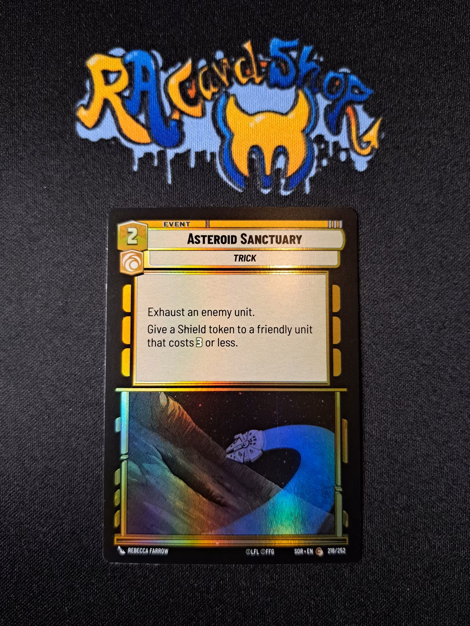 Asteroid Sanctuary Common Foil 218/252 Spark of the Rebellion (SOR) Star Wars Unlimited