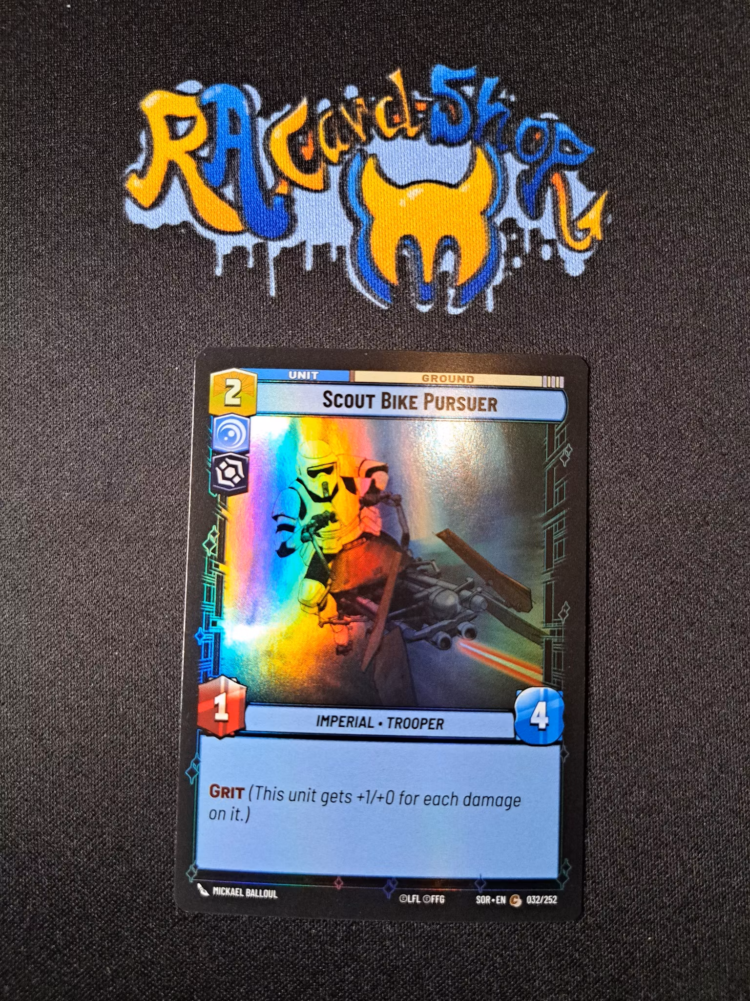 Scout Bike Pursuer Common Foil 032/252 Spark of the Rebellion (SOR) Star Wars Unlimited