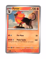 Pyroar Uncommon 016/133 Prismatic Evolutions Pokemon