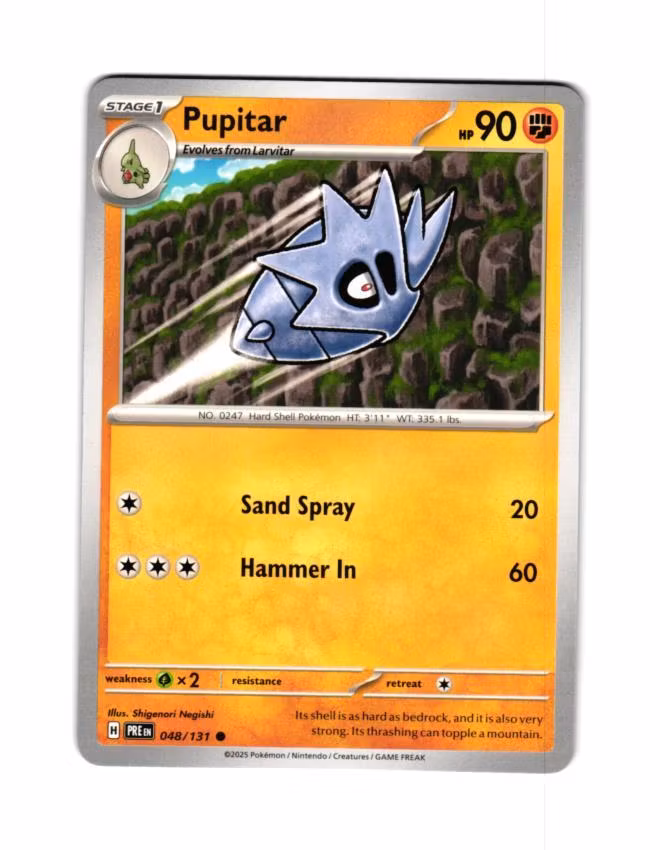 Pupitar Common 048/133 Prismatic Evolutions Pokemon