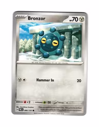 Bronzor Common 066/133 Prismatic Evolutions Pokemon