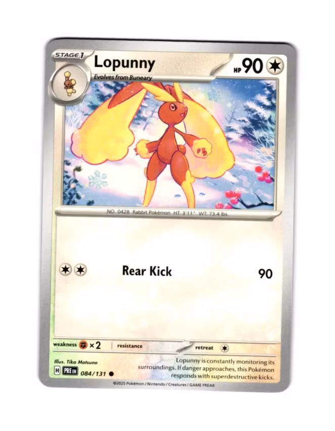 Lopunny Common 084/133 Prismatic Evolutions Pokemon