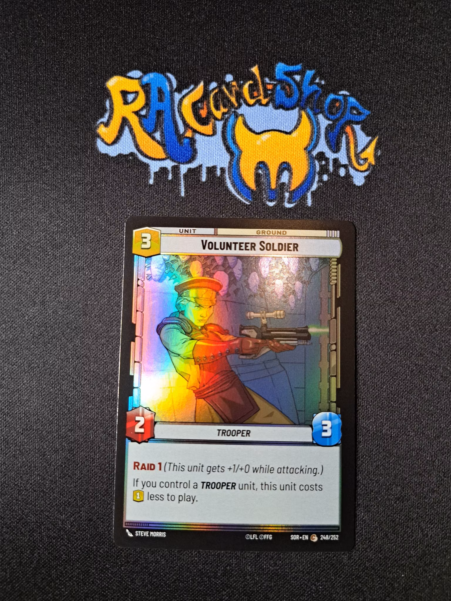 Volunteer Soldier Common Foil 248/252 Spark of the Rebellion (SOR) Star Wars Unlimited