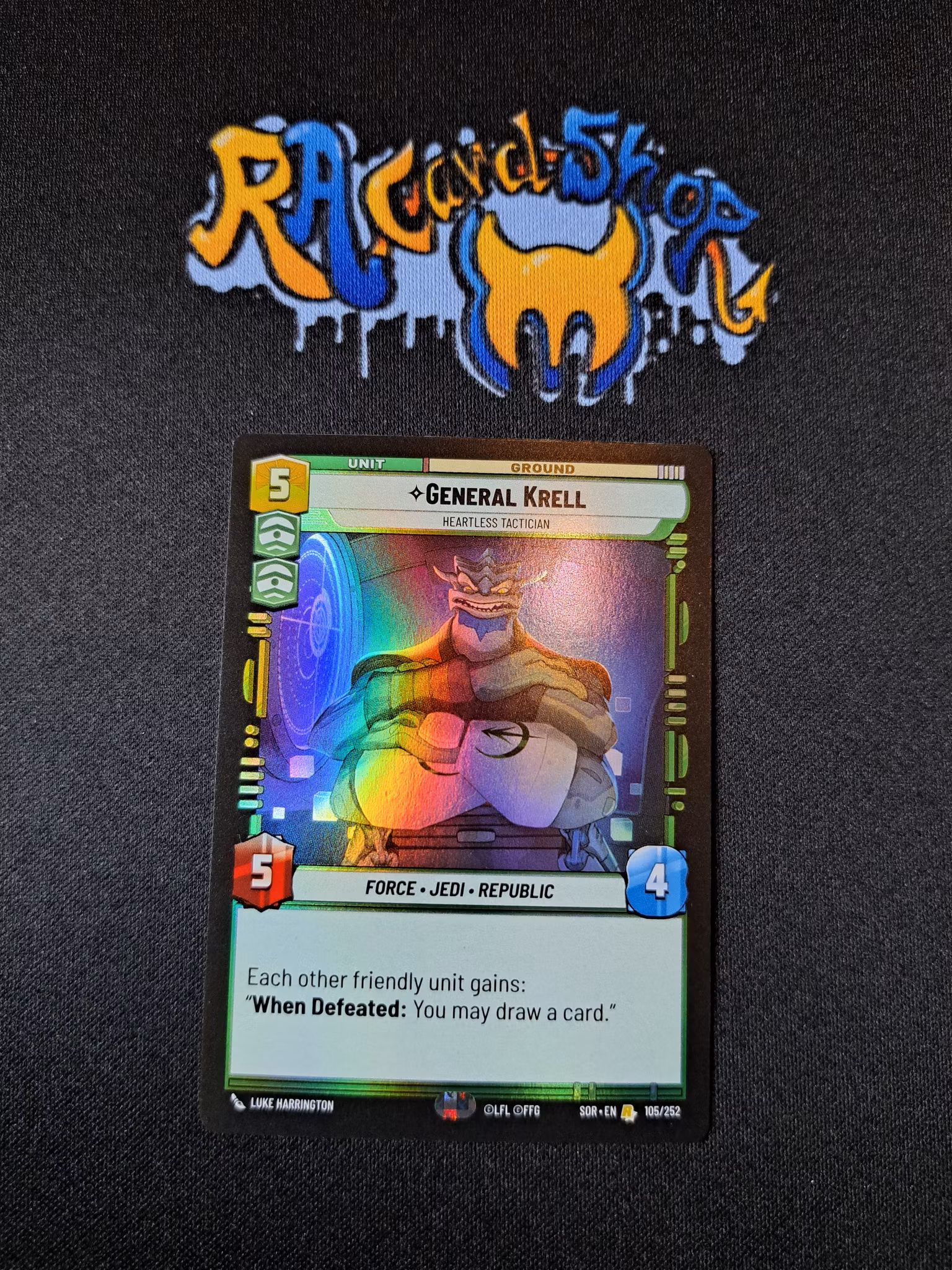 Kanan Jarrus Uncommon Foil 047/252 Spark of the Rebellion (SOR) Star Wars Unlimited