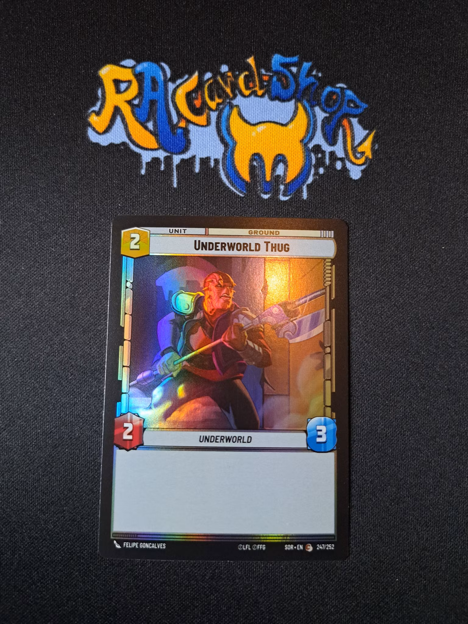 Underworld Thug Common Foil 247/252 Spark of the Rebellion (SOR) Star Wars Unlimited