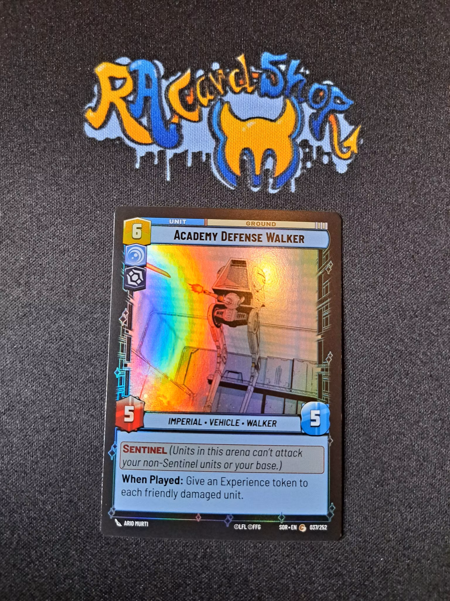 Academy Defence Walker Common Foil 037/252 Spark of the Rebellion (SOR) Star Wars Unlimited