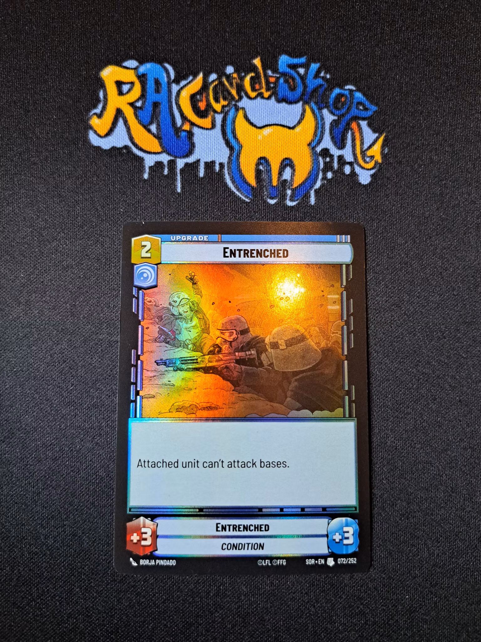 Entrenched Uncommon Foil 072/252 Spark of the Rebellion (SOR) Star Wars Unlimited