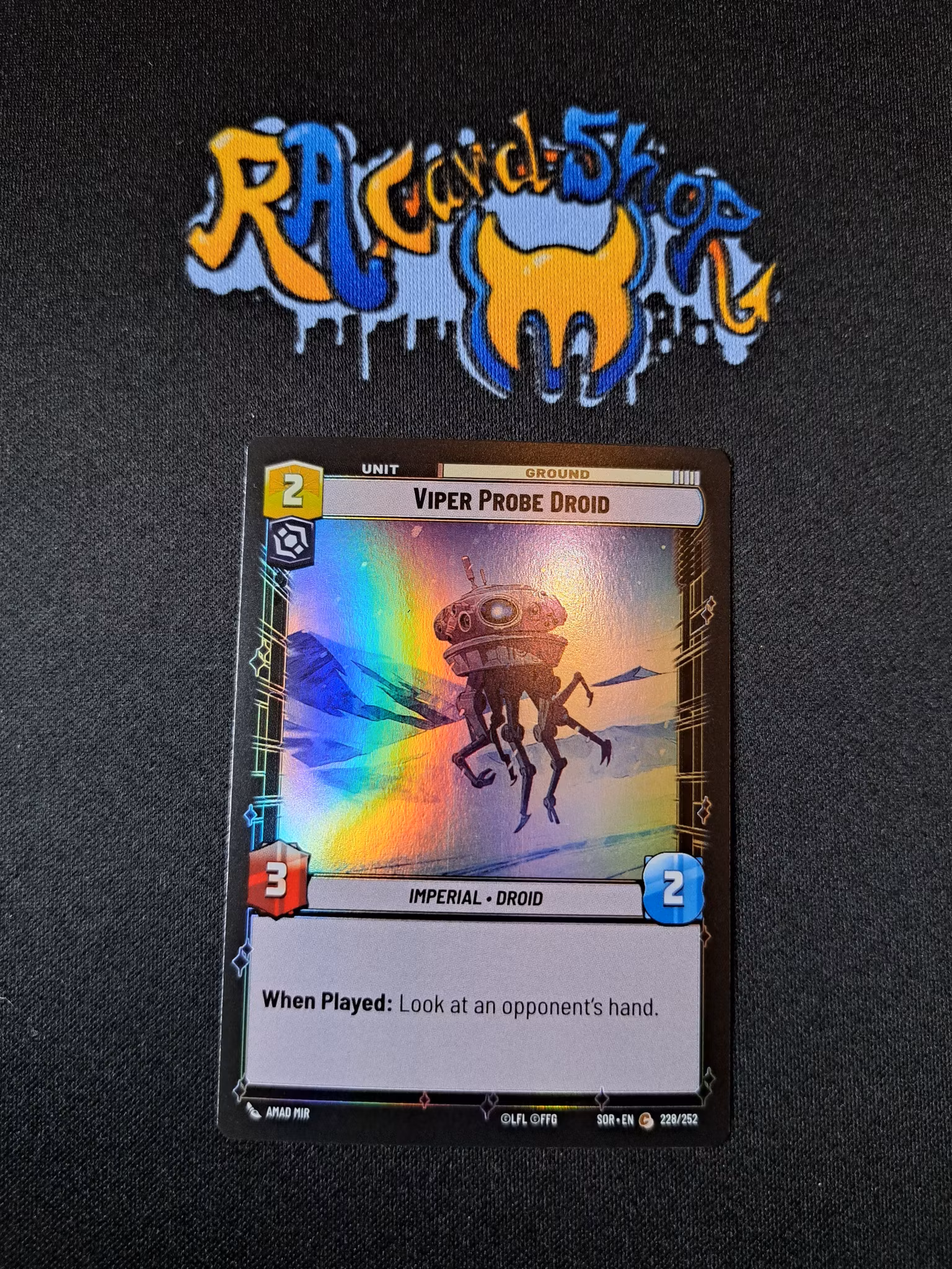 Viper Probe Droid Common Foil 228/252 Spark of the Rebellion (SOR) Star Wars Unlimited