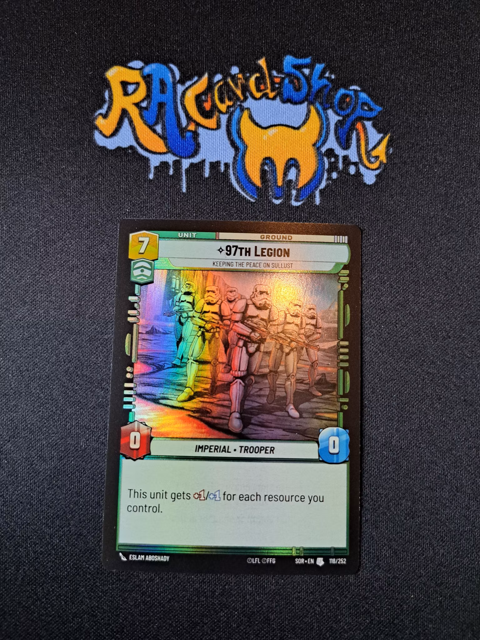 97th Legion Common Foil 118/252 Spark of the Rebellion (SOR) Star Wars Unlimited