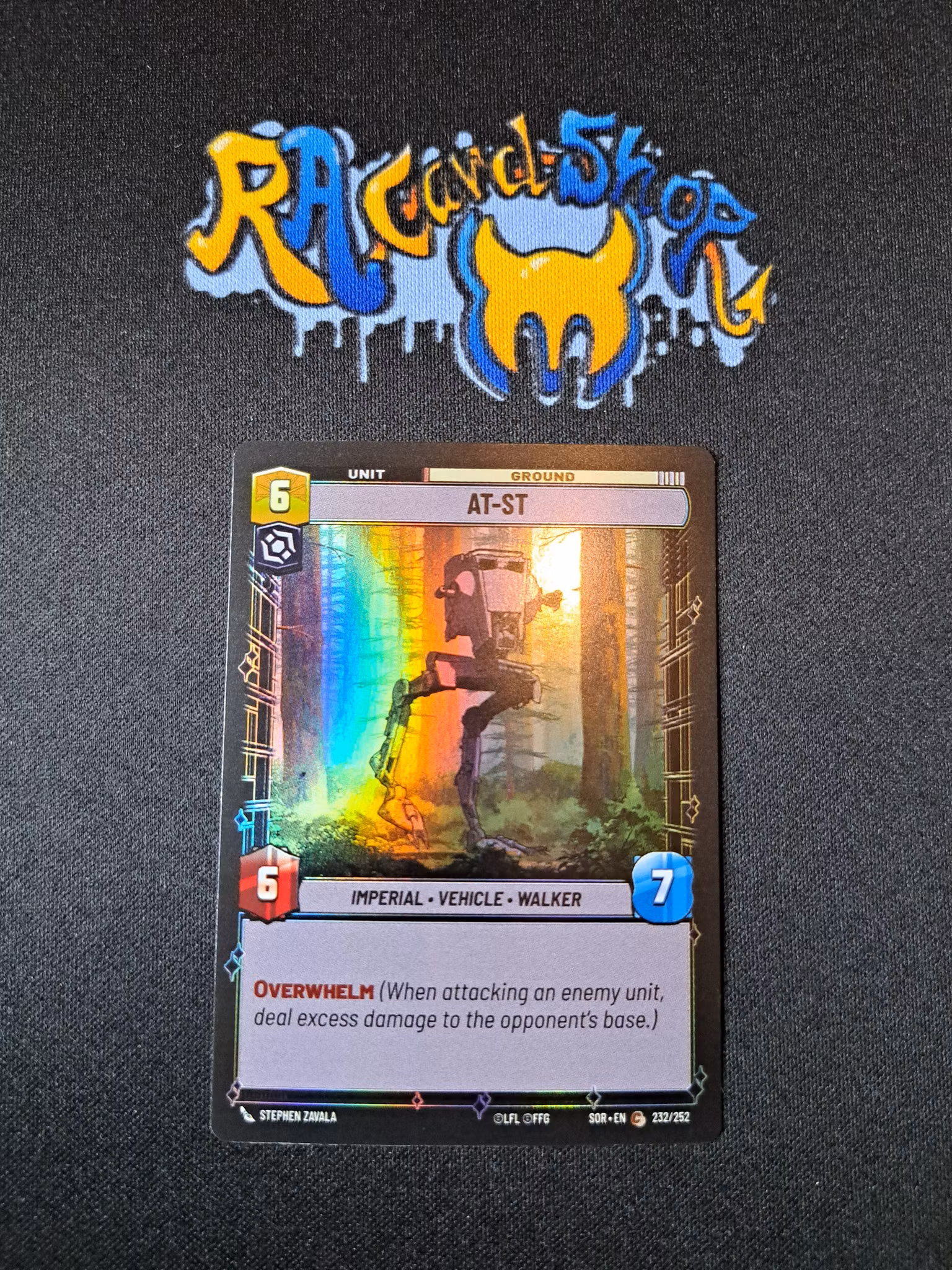 AT-ST Common Foil 232/252 Spark of the Rebellion (SOR) Star Wars Unlimited