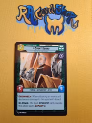 Count Dooku Common 005/257 Leader Twilight of the Republic (TWI) Star Wars Unlimited TCG