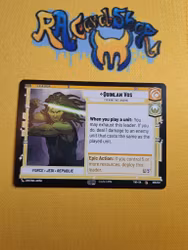 Quinlan Vos Common 018/257 Leader Twilight of the Republic (TWI) Star Wars Unlimited TCG