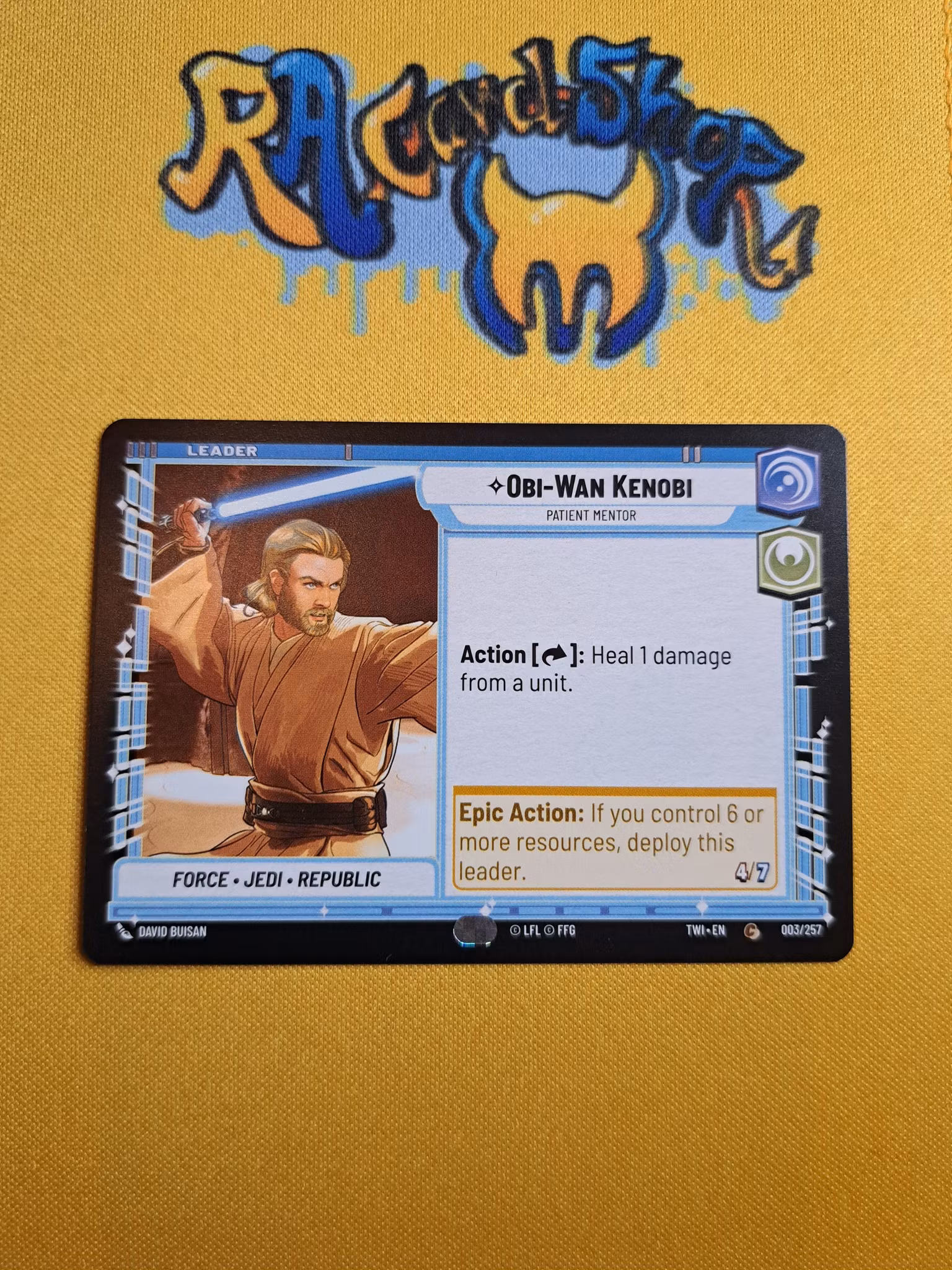 Obi-Wan Kenobi Common 003/257 Leader Twilight of the Republic (TWI) Star Wars Unlimited TCG