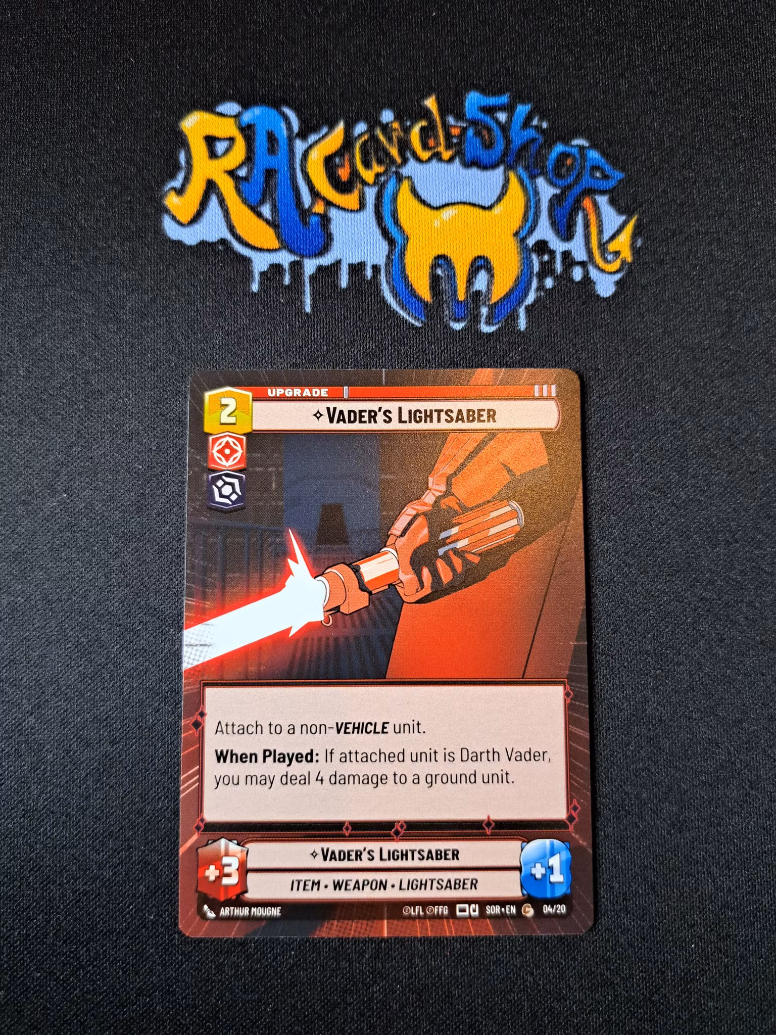 Vaders Lightsaber Common Hyper 04/20 Weekly Play Promo Star Wars Unlimited SWU