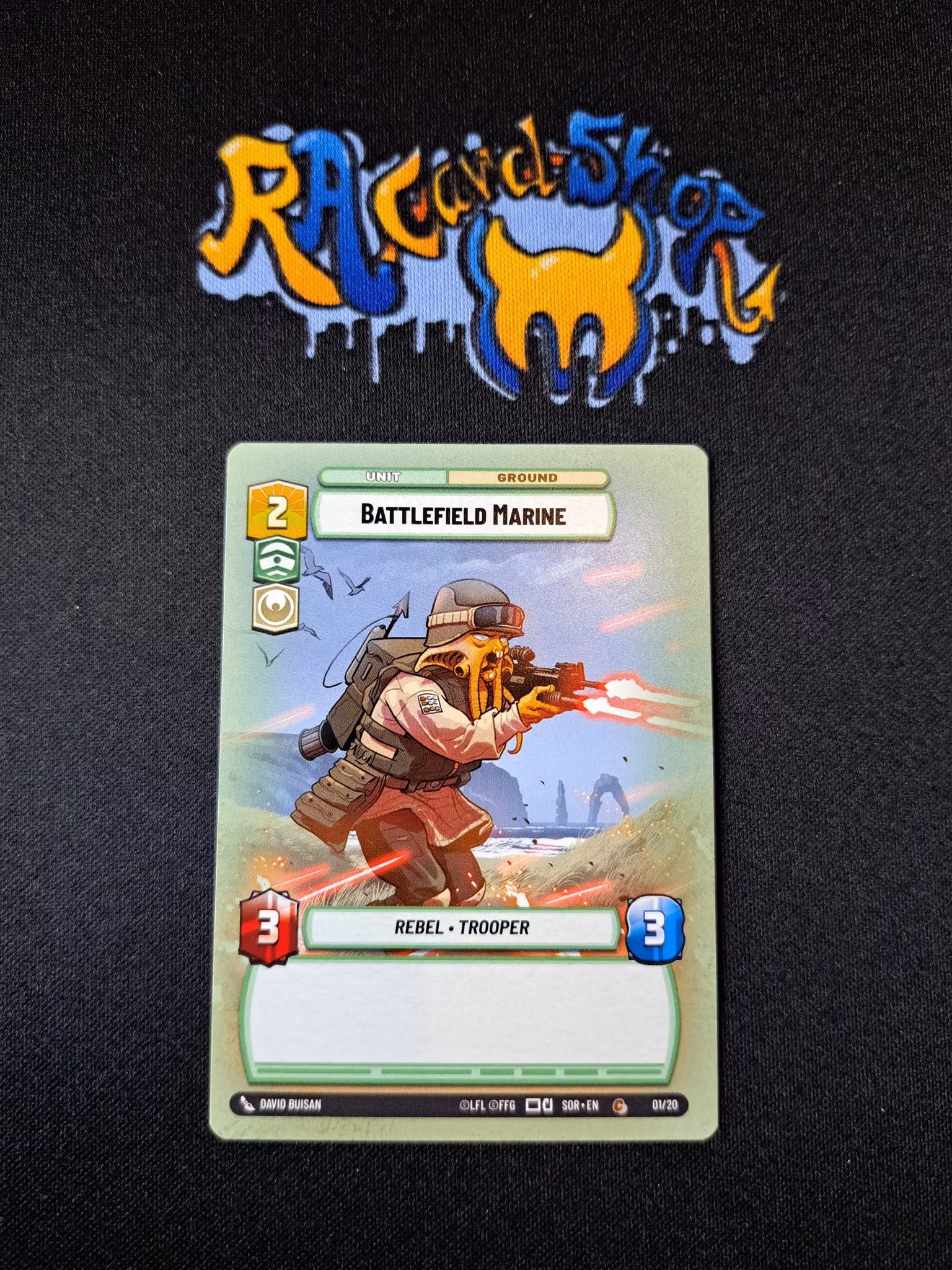 Battlefield Marine Common Hyper 01/20 Weekly Play Promo Star Wars Unlimited SWU