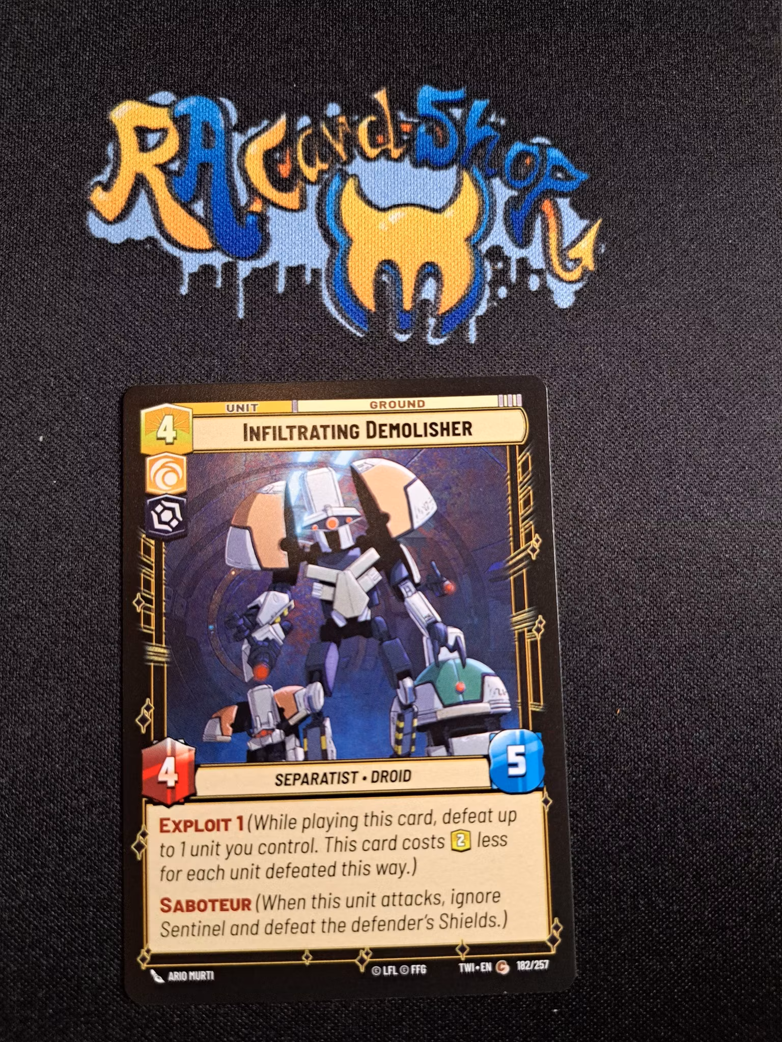 Infiltrating Demolisher Common 182/257 Twilight of the Republic (TWI) Star Wars Unlimited TCG