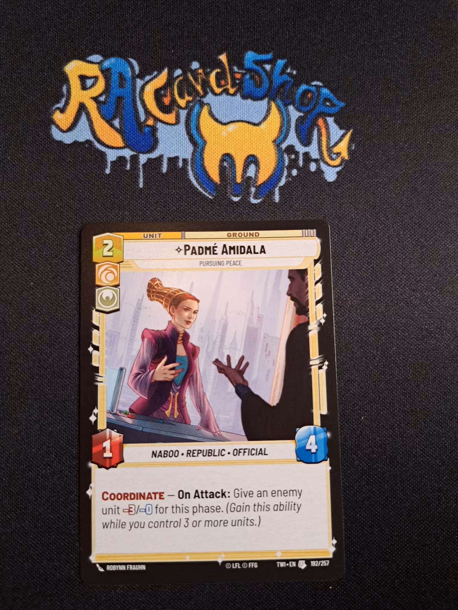 Padme Amidala Uncommon 192/257 Twilight of the Republic (TWI) Star Wars Unlimited TCG