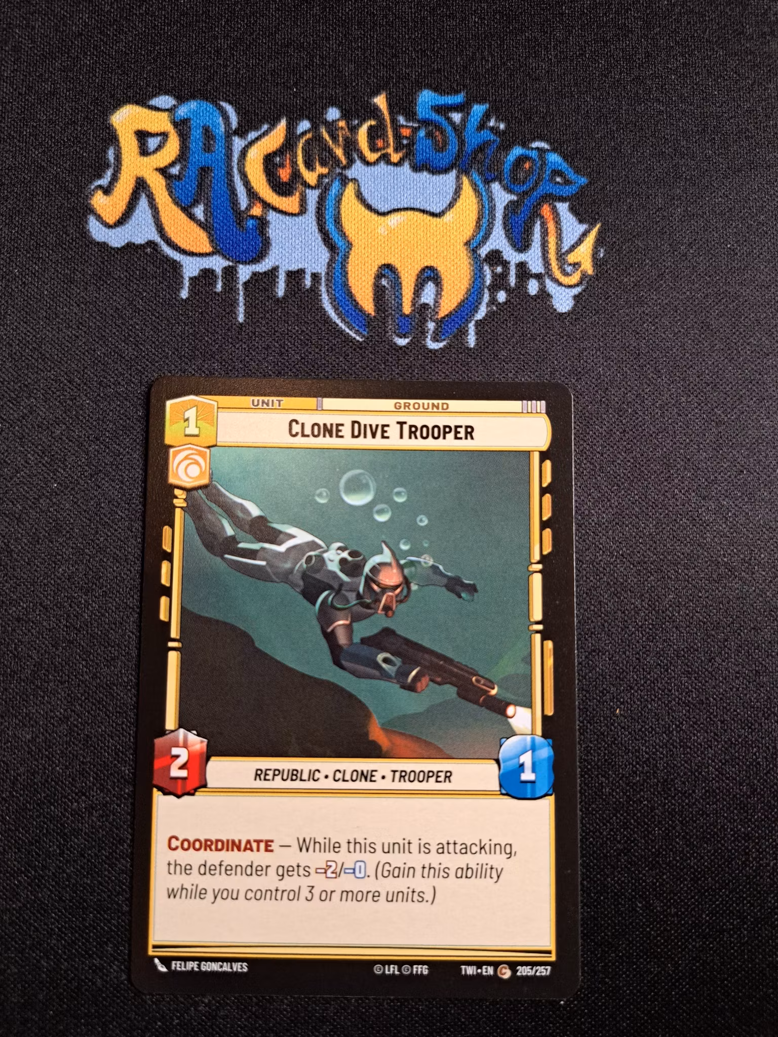 Clone Dive Trooper Common 205/257 Twilight of the Republic (TWI) Star Wars Unlimited TCG