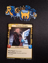 Favorable Delegate Common 208/257 Twilight of the Republic (TWI) Star Wars Unlimited TCG