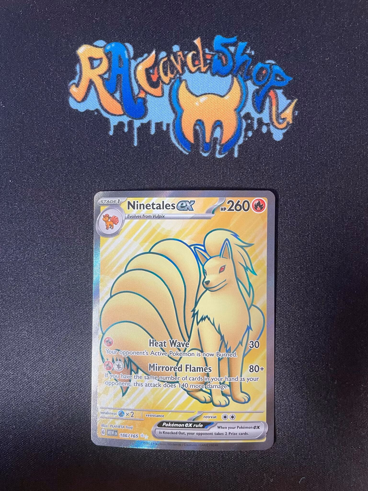 Ninetales ex (2) Ultra Rare 186/165 Pokemon 151 Pokemon