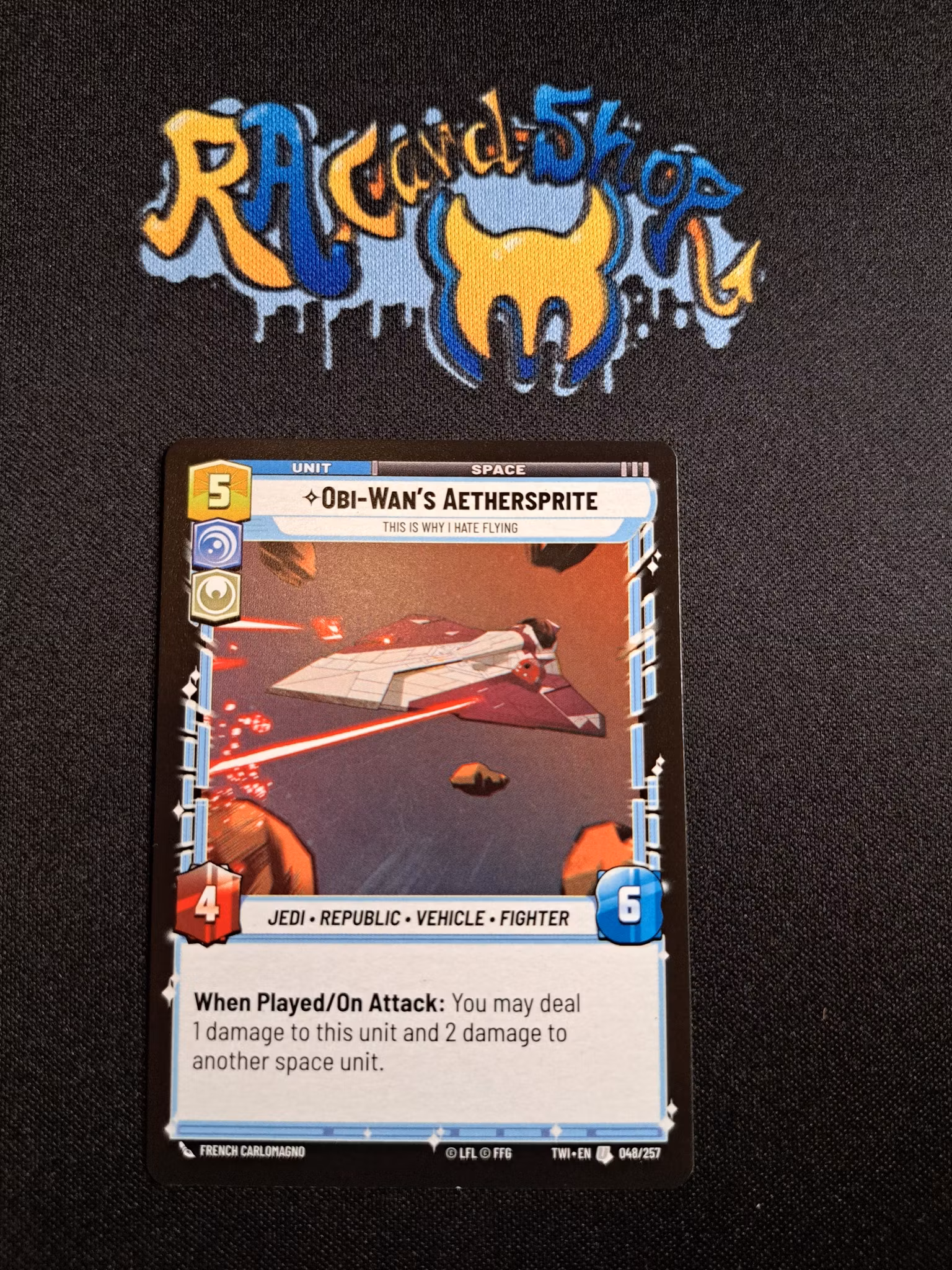 Obi-Wans Aethersprite Uncommon 048/257 Twilight of the Republic (TWI) Star Wars Unlimited TCG