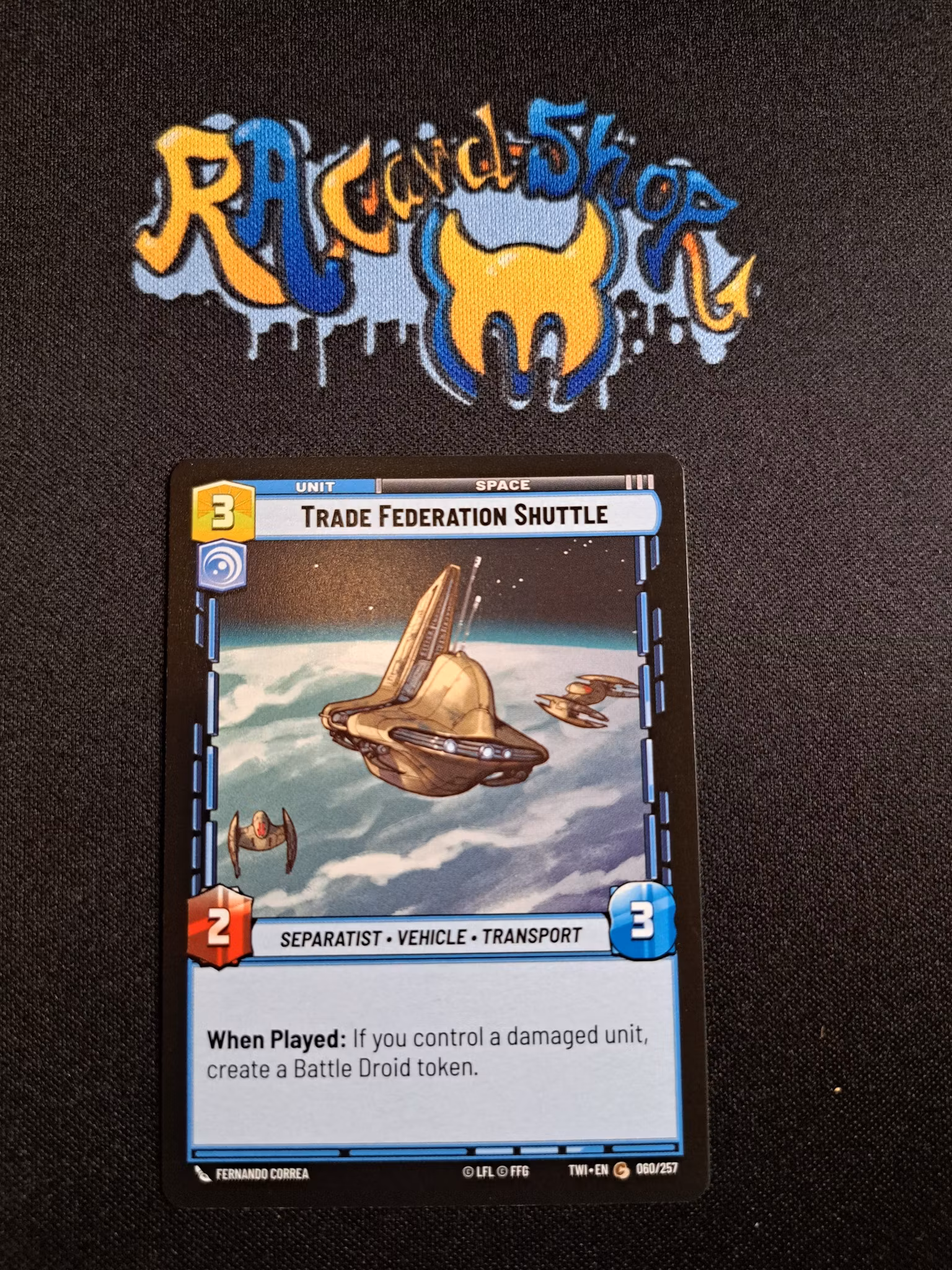 Trade Federation Shuttle Common 060/257 Twilight of the Republic (TWI) Star Wars Unlimited TCG