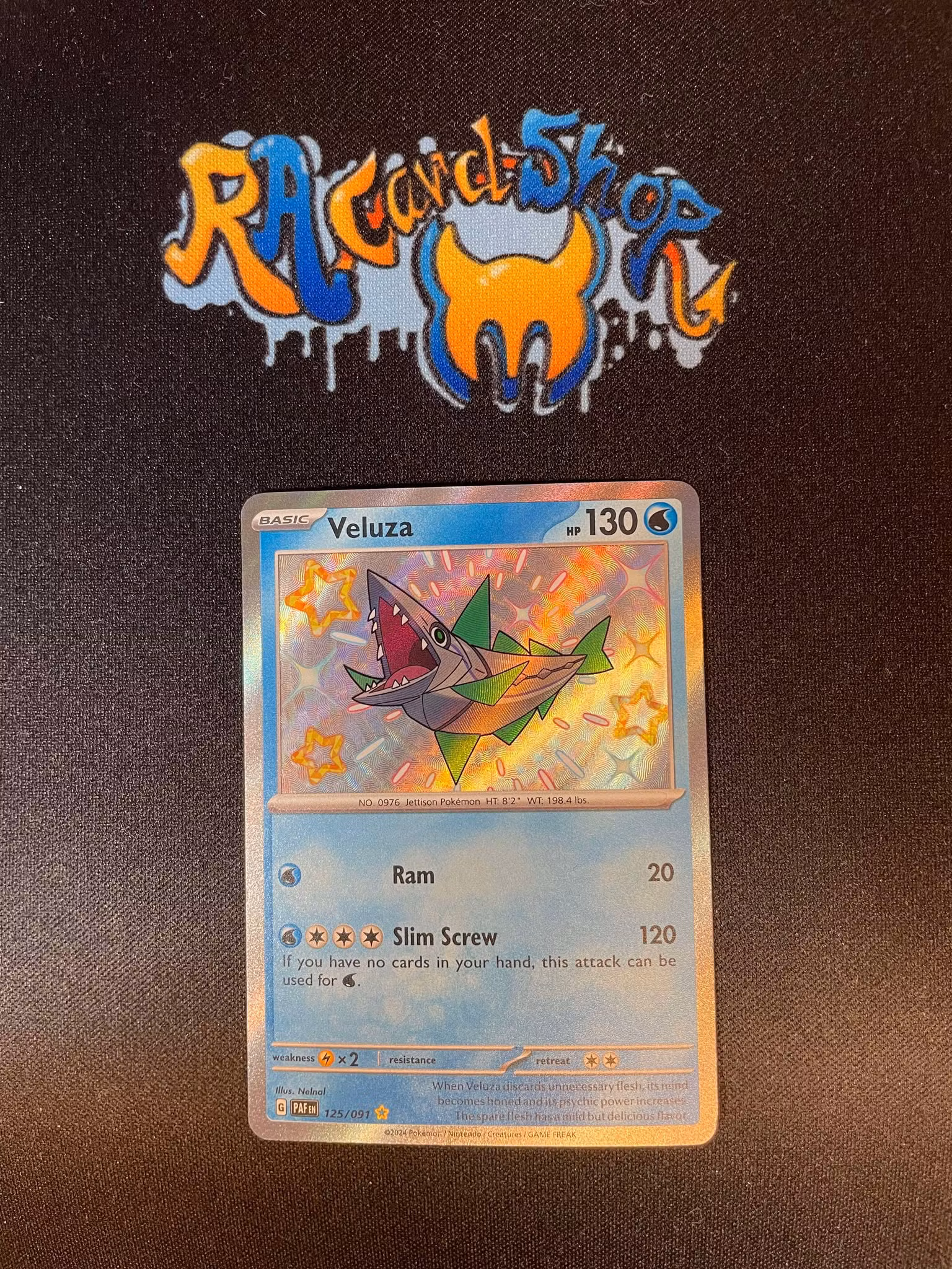 Veluza Shiny Rare 125/091 Paldean Fates Pokemon